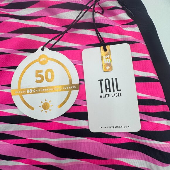 NWT - Tail White Label Women's Pull On Pink Black White Animal Print Skort Large - Picture 5 of 10